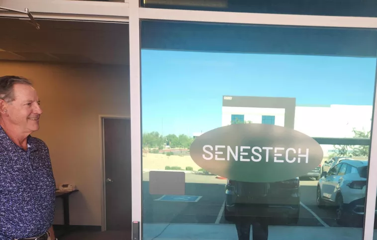 CEO Joel Fruendt at SenesTech Hdqtrs Phoenix, AZ
