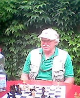 -- retired guy hanging out in park --